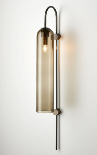 image of a mounted light with amber cover